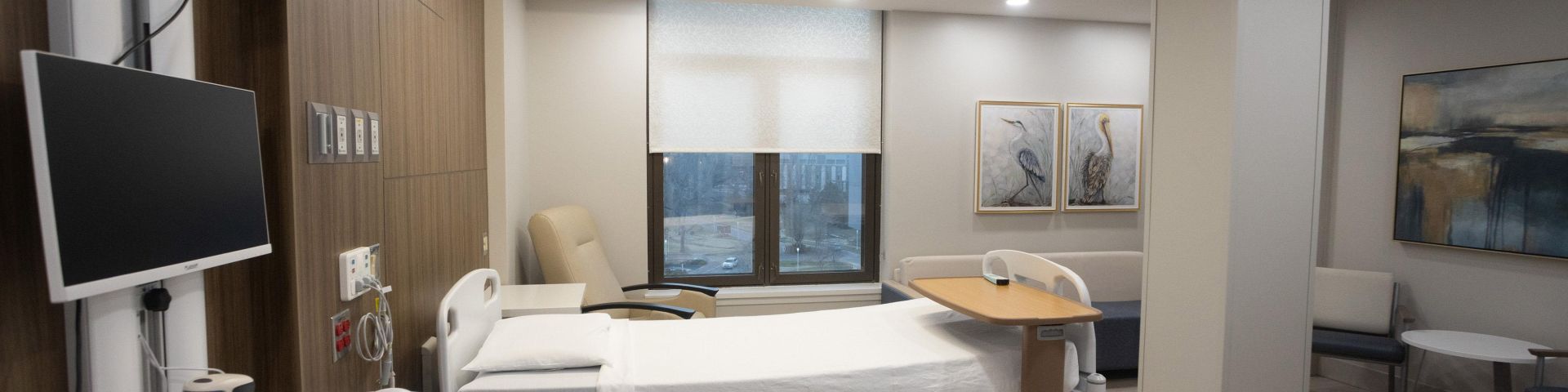 A room in the Mother/Baby Unit at USA Health Children's & Women's Hospital
