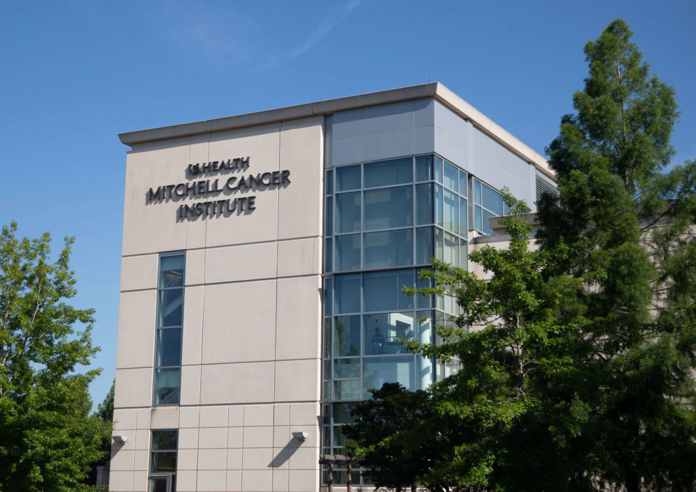 Southern view of the Mitchell Cancer Institute