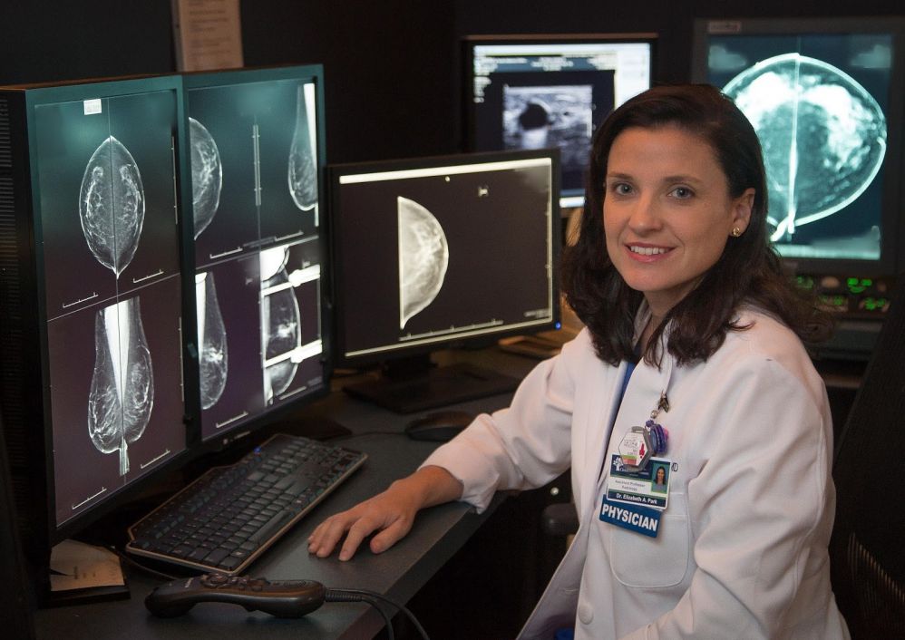 Dr. Elizabeth Park from USA Health reviews mammograms.
