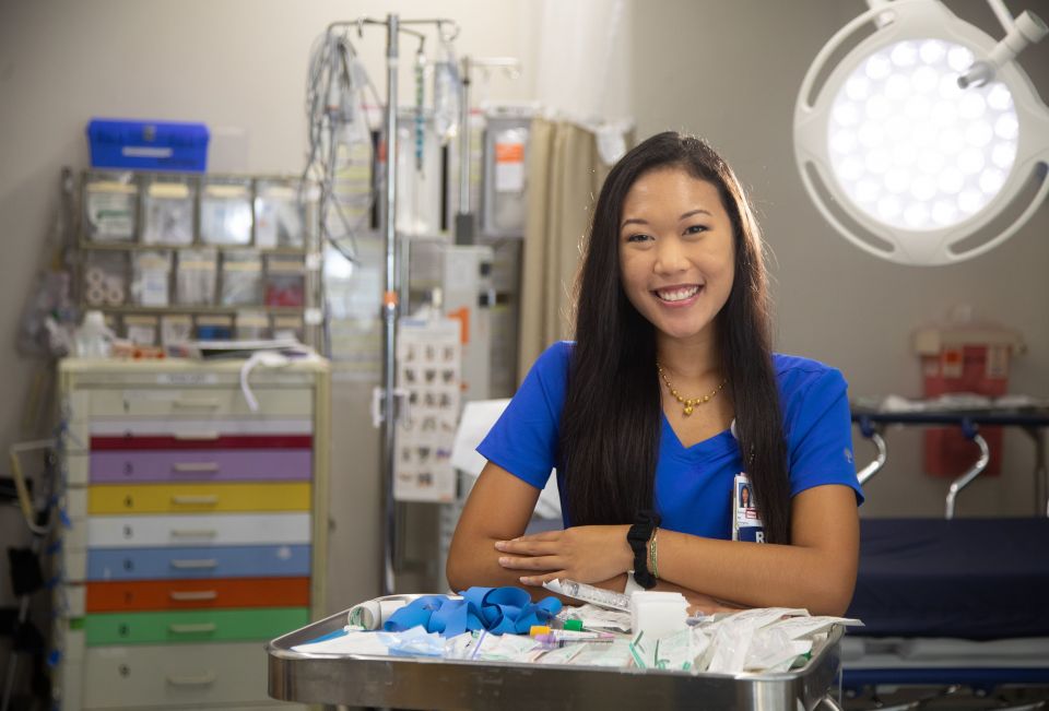 An emergency nurse at USA Health