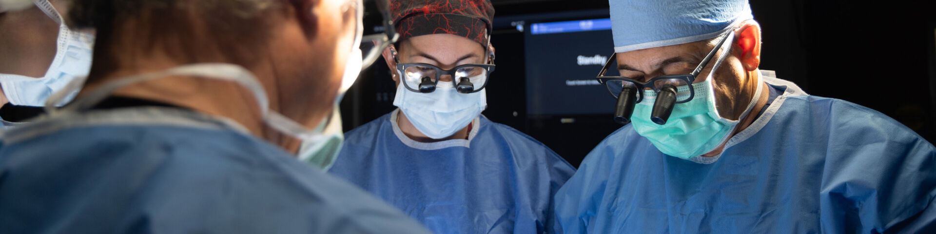 Vascular surgeons perform a procedure at USA Health.