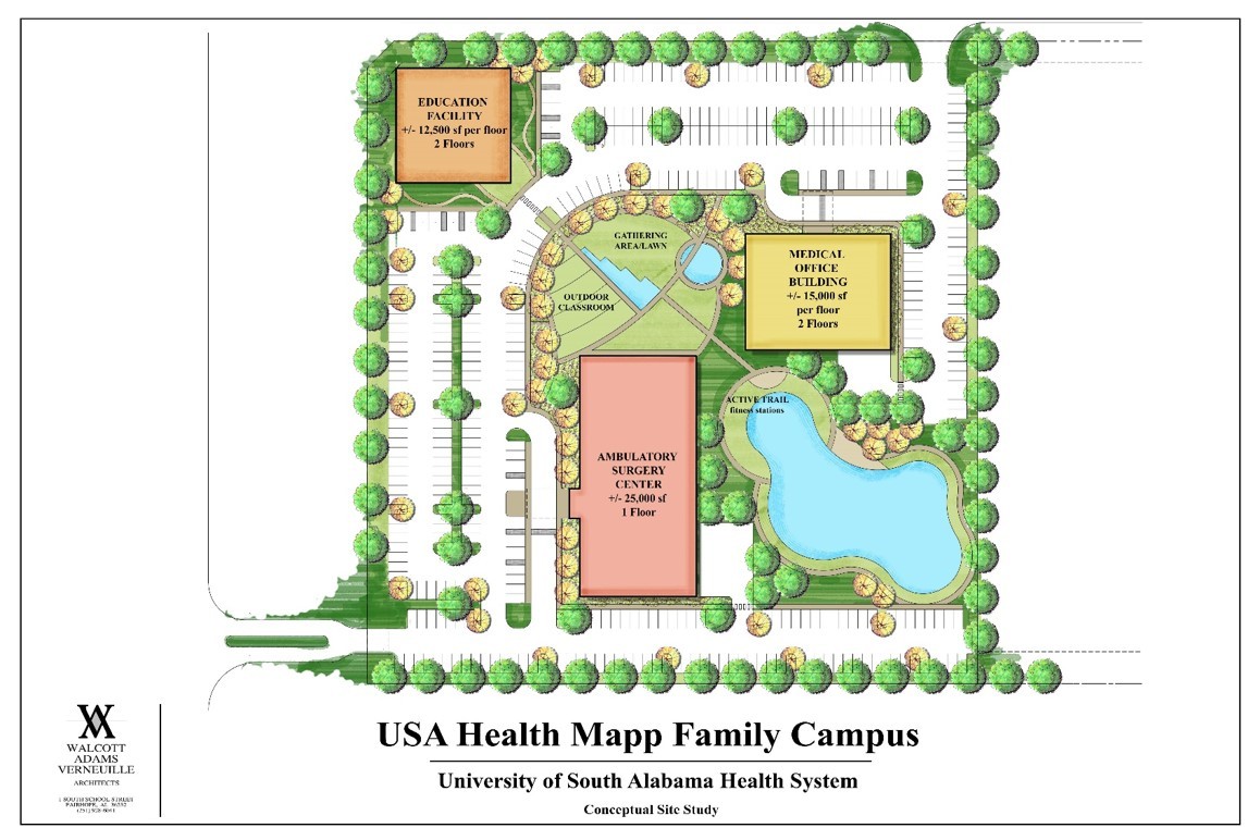 Mapp Family Campus - Baldwin County Rendering