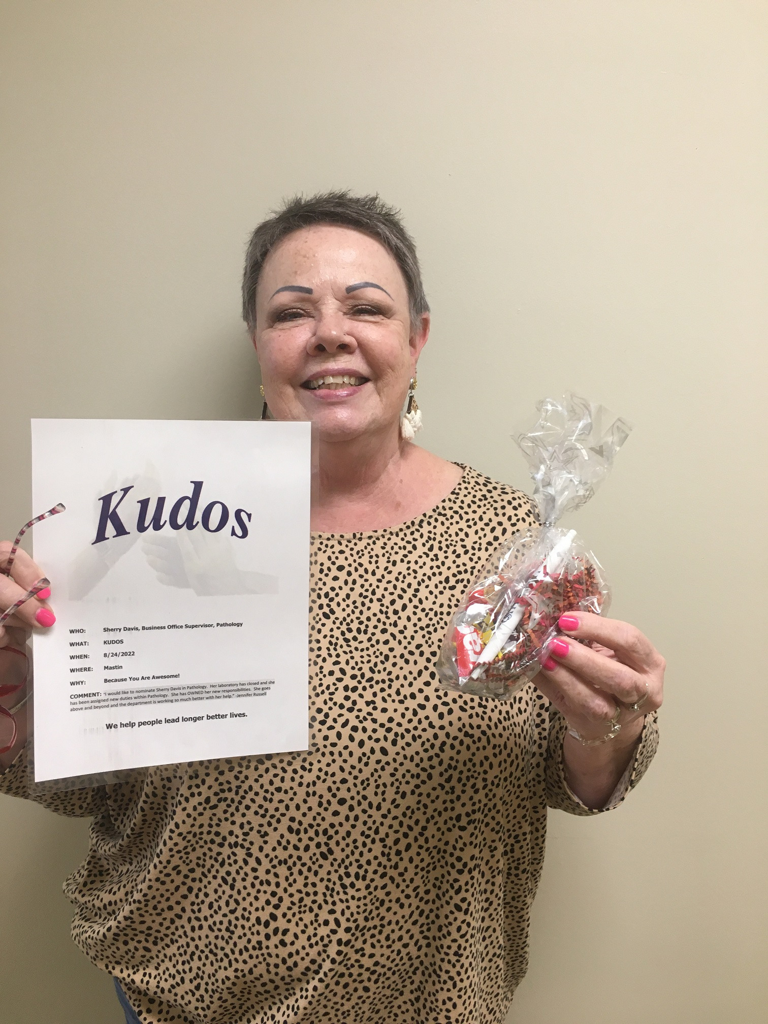 Sherry Davis, business office supervisor, Pathology
