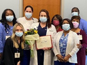 Jamie Rich, C.R.N.P., named employee of the month