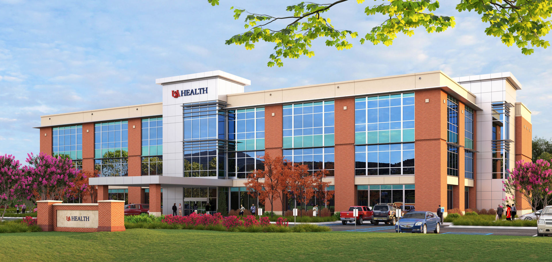 Rendering of the Physician Office Building at the USA Health Hillcrest Campus