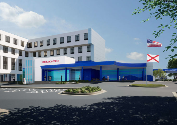 Rendering of the expanded Pediatric Emergency Center at USA Health Children's & Women's Hospital