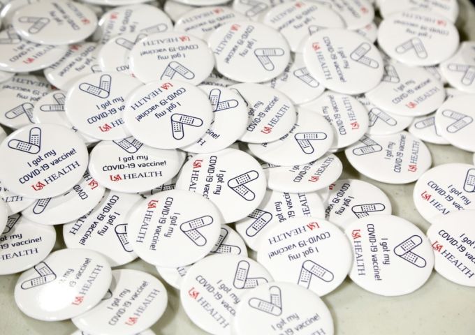 Vaccine stickers