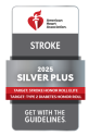 2025 American Heart Association Silver Plus Stroke 350